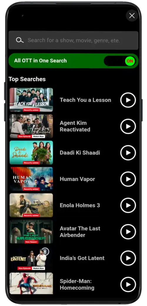 NetMirror on Android TV